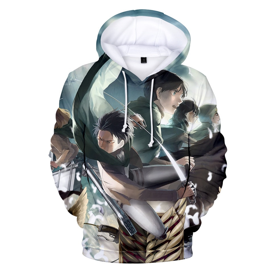 Attack On Titan Survey Corps 3D Print Hoodie