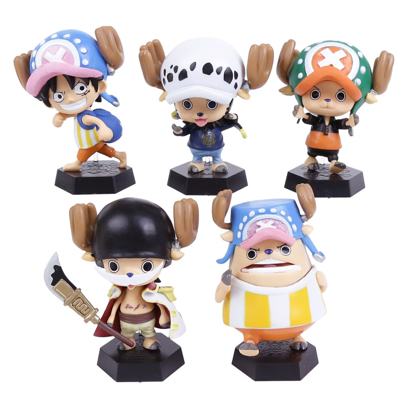 Anime One Piece Tony Tony Chopper Cosplay Luffy Law Edward Newgate Sabo Ace Buggy PVC Figures Collectible Model Toys 5pcs/set Anime One Piece Tony Tony Chopper Cosplay Luffy Law Edward Newgate Sabo Ace Buggy PVC Figures Collectible Model Toys 5pcs/set