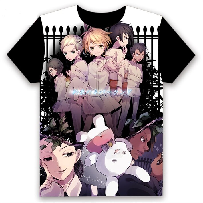 The Promised Neverland Grace Field House 3D Print T-Shirt The Promised Neverland Grace Field House 3D Print T-Shirt