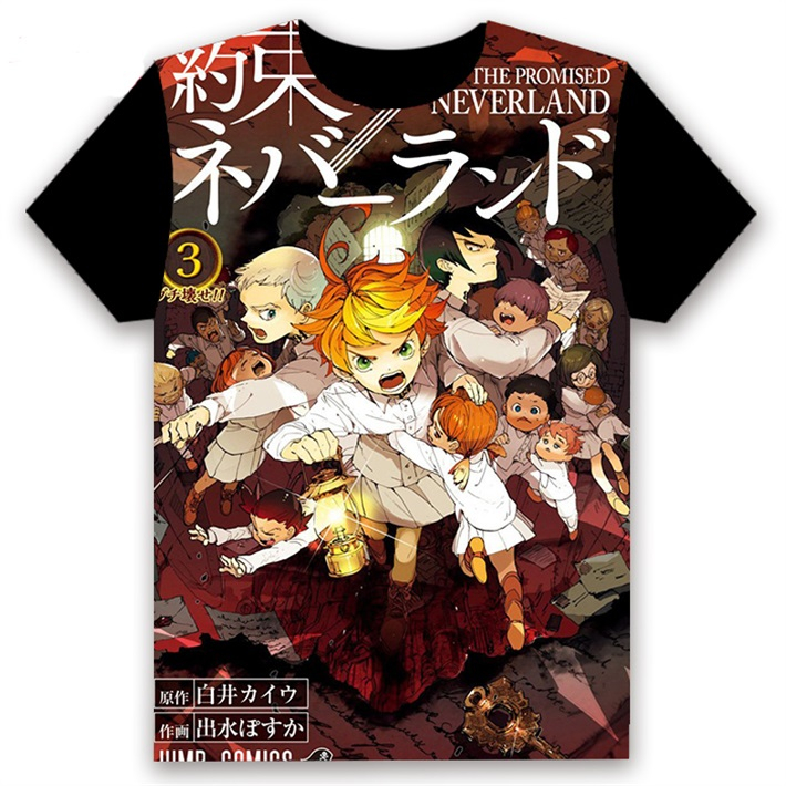 The Promised Neverland Grace Field House 3D Print Casual T-Shirt The Promised Neverland Grace Field House 3D Print Casual T-Shirt