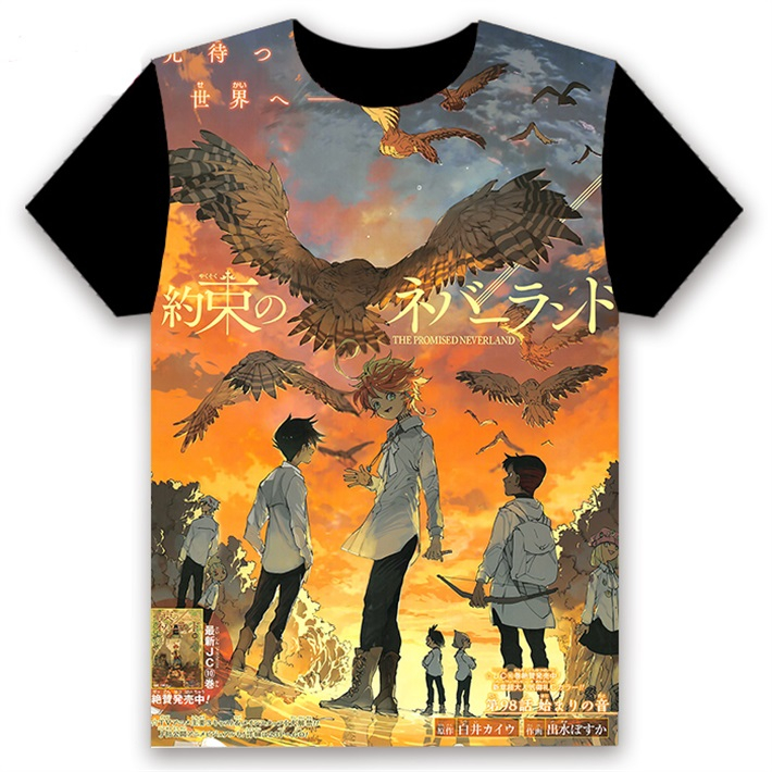 The Promised Neverland Yakusoku no Neverland 3D Printed T-Shirt The Promised Neverland Yakusoku no Neverland 3D Printed T-Shirt