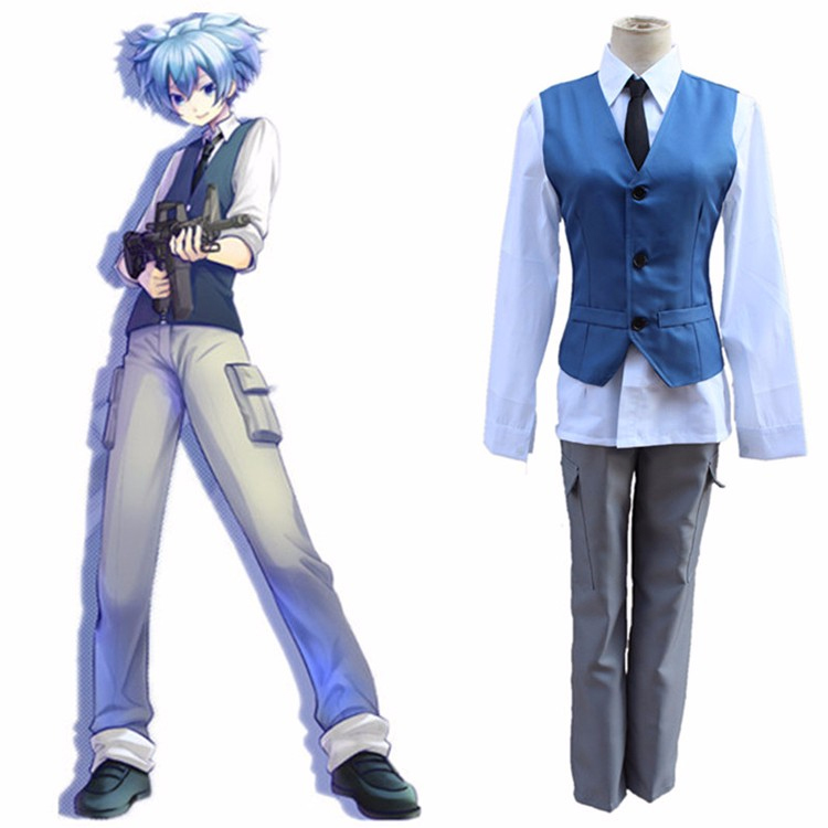 Assassination Classroom Shiota Nagisa Cosplay Costume 