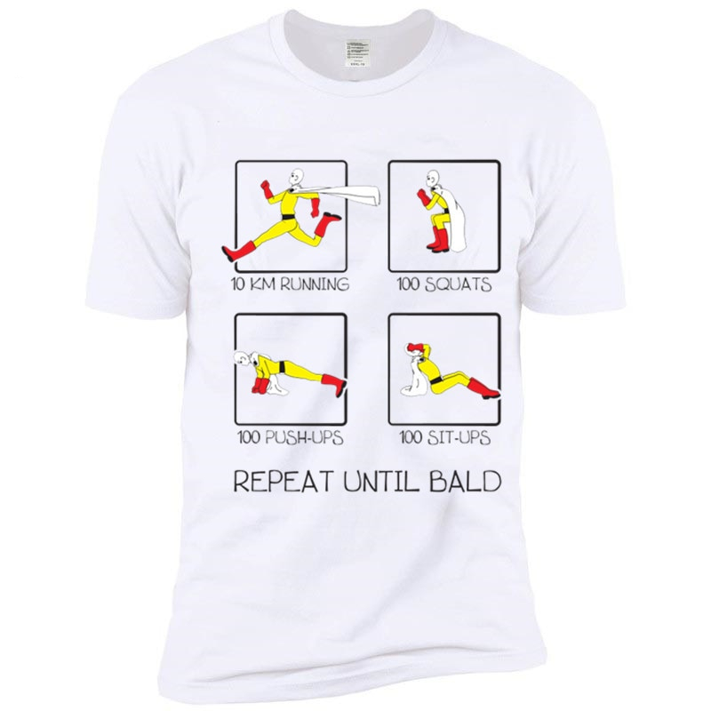 One Punch Man Printed Casual T-shirt One Punch Man Printed Casual T-shirt