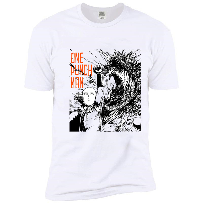 One Punch Man Printed Casual T-shirt One Punch Man Printed Casual T-shirt