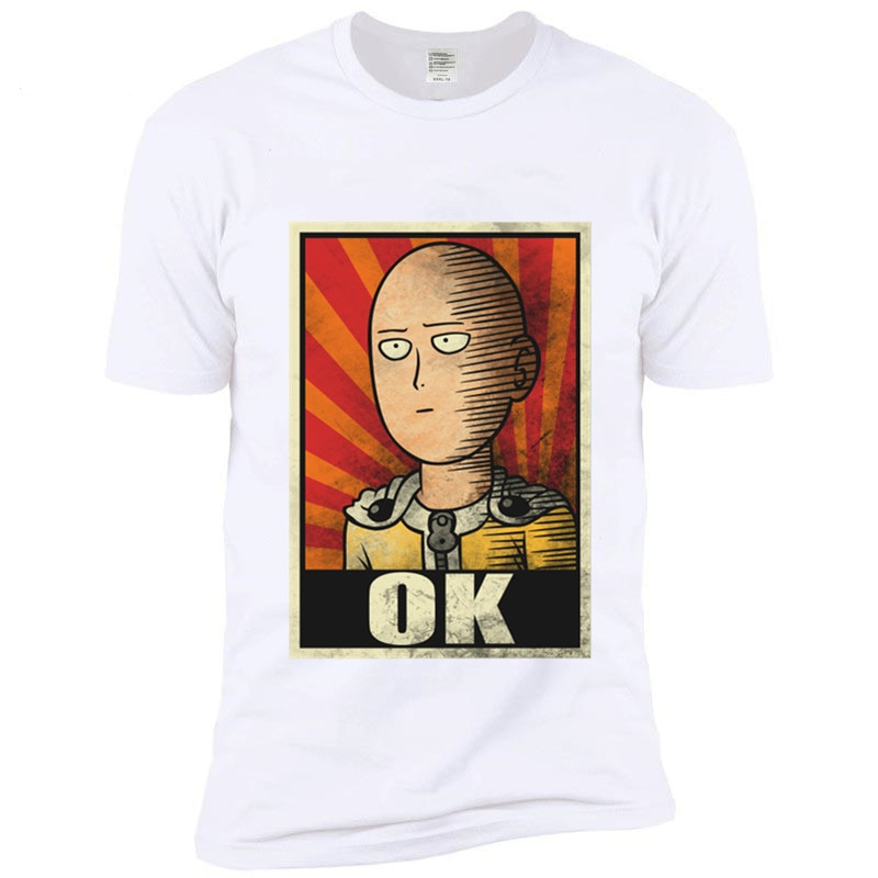 One Punch Man Printed Casual T-shirt One Punch Man Printed Casual T-shirt