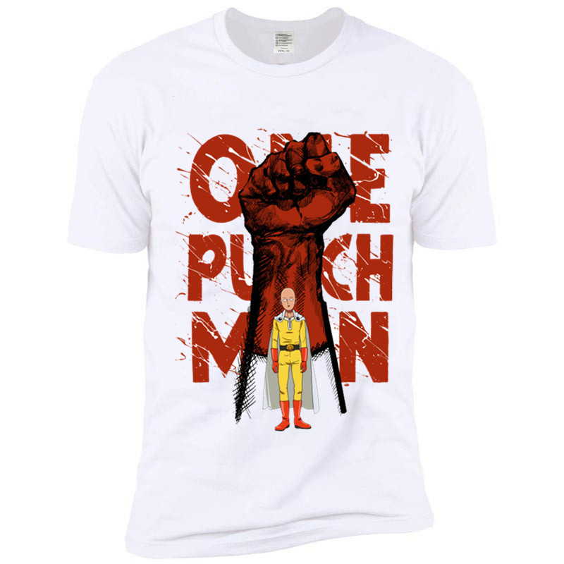 One Punch Man Printed Casual T-shirt One Punch Man Printed Casual T-shirt