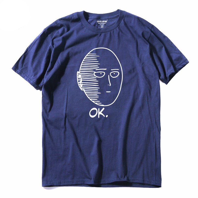 THE COOLMIND 100% cotton ANIME One Punch Man Printed men T shirt Fashion cool confortable men’s Tshirt casual t-shirt for men THE COOLMIND 100% cotton ANIME One Punch Man Printed men T shirt Fashion cool confortable men's Tshirt casual t-shirt for men