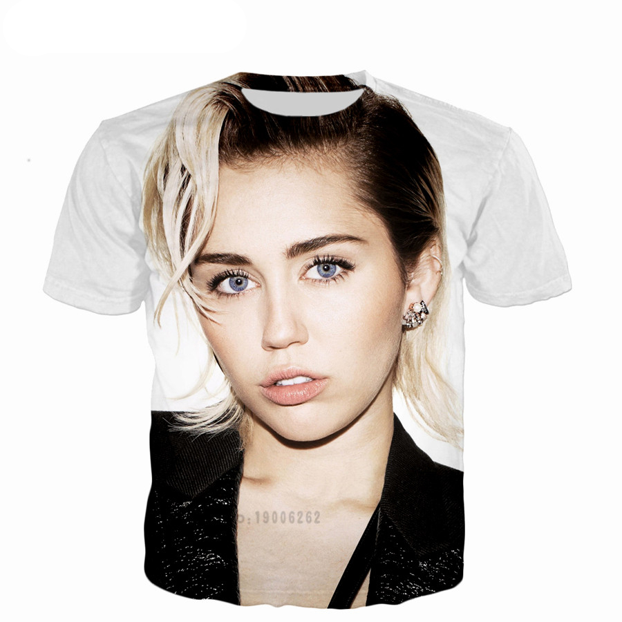 Avengers Captain Marvel Miley Cyrus 3D Print T-Shirt (6 types available)