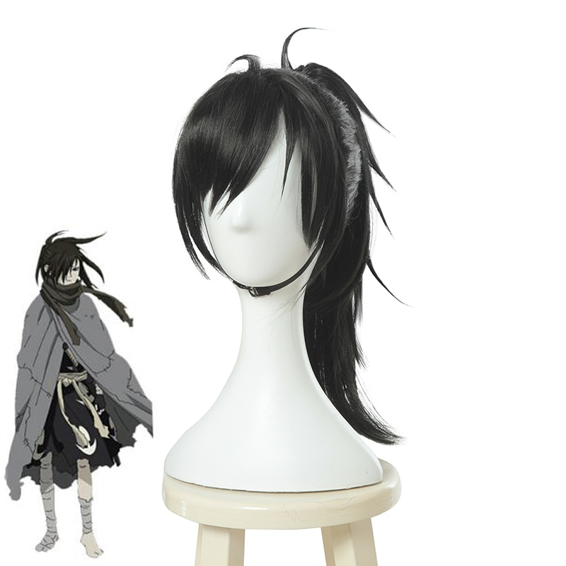 ROLECOS Anime Dororo Cosplay Hair Hyakkimaru Cosplay Black Hair Men Synthetic Hair Cosplay Headwear ROLECOS Anime Dororo Cosplay Hair Hyakkimaru Cosplay Black Hair Men Synthetic Hair Cosplay Headwear