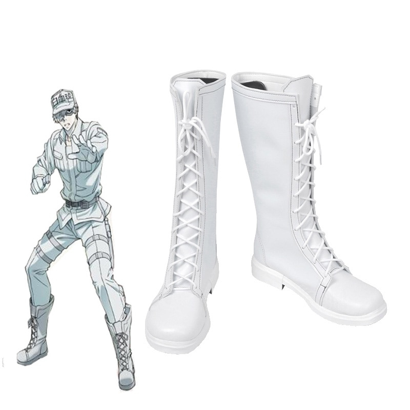 ROLECOS Anime Cells At Work Cosplay Shoes White Blood Cell Shoes Leukocyte U-1146 Cosplay Boots Hataraku Saibou White Shoes ROLECOS Anime Cells At Work Cosplay Shoes White Blood Cell Shoes Leukocyte U-1146 Cosplay Boots Hataraku Saibou White Shoes