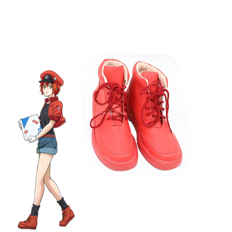 Cells At Work Red Blood Cell Cosplay Shoes Cells At Work Red Blood Cell Cosplay Shoes
