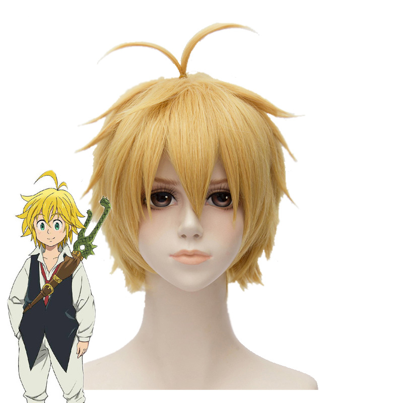 ROLECOS Japanese Anime Seven Deadly Sins Cosplay Meliodas Cosplay Costume Dragon’s Sin of Wrath Men Cosplay Synthetic Hair ROLECOS Japanese Anime Seven Deadly Sins Cosplay Meliodas Cosplay Costume Dragon's Sin of Wrath Men Cosplay Synthetic Hair