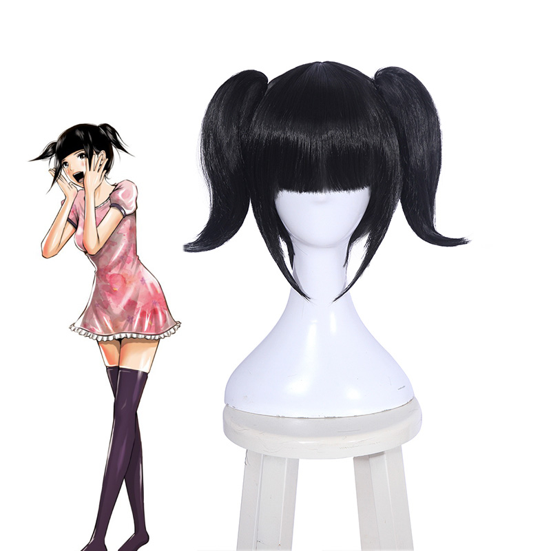ROLECOS Japanese Anime Back Street Girls Cosplay Hair Chika Headwear Black Short Cosplay Synthetic Hair for Women ROLECOS Japanese Anime Back Street Girls Cosplay Hair Chika Headwear Black Short Cosplay Synthetic Hair for Women