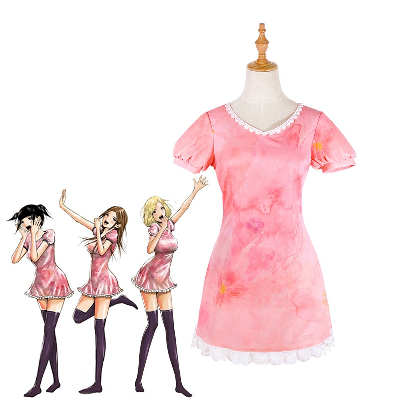 ROLECOS Anime Back Street Girls Cosplay Costume Sweet Dress Airi Mari Chika Cosplay Costume Women Girl Dress for Party Halloween ROLECOS Anime Back Street Girls Cosplay Costume Sweet Dress Airi Mari Chika Cosplay Costume Women Girl Dress for Party Halloween