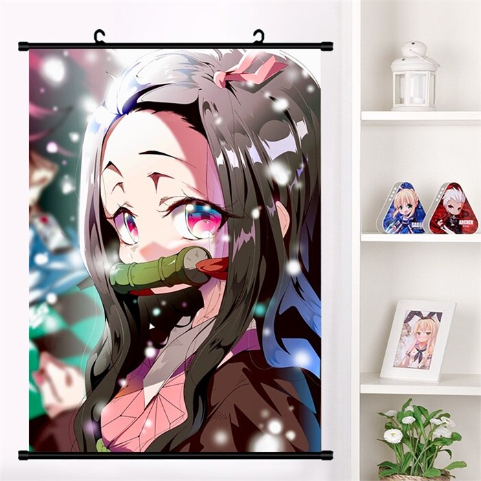Demon Slayer Kamado Nezuko Wall Scroll Poster Demon Slayer Kamado Nezuko Wall Scroll Poster
