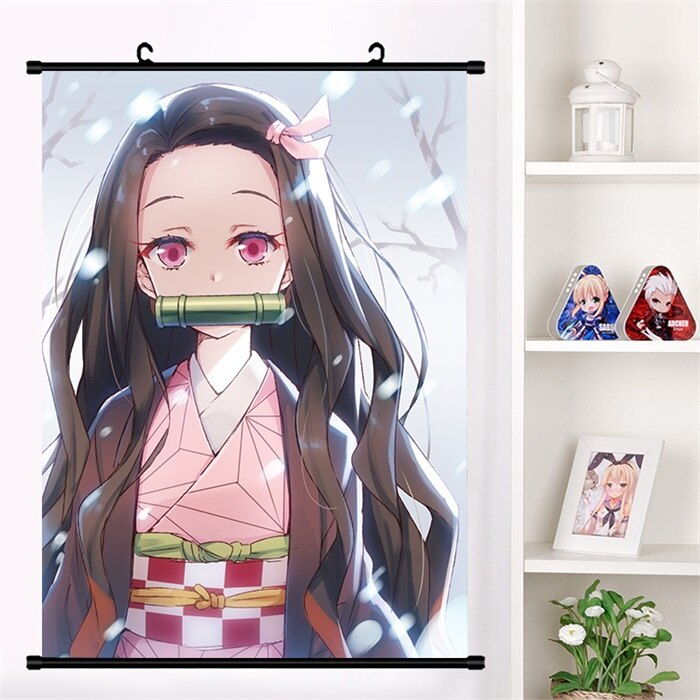 Demon Slayer Cute Nezuko Wall Scroll Poster Demon Slayer Cute Nezuko Wall Scroll Poster