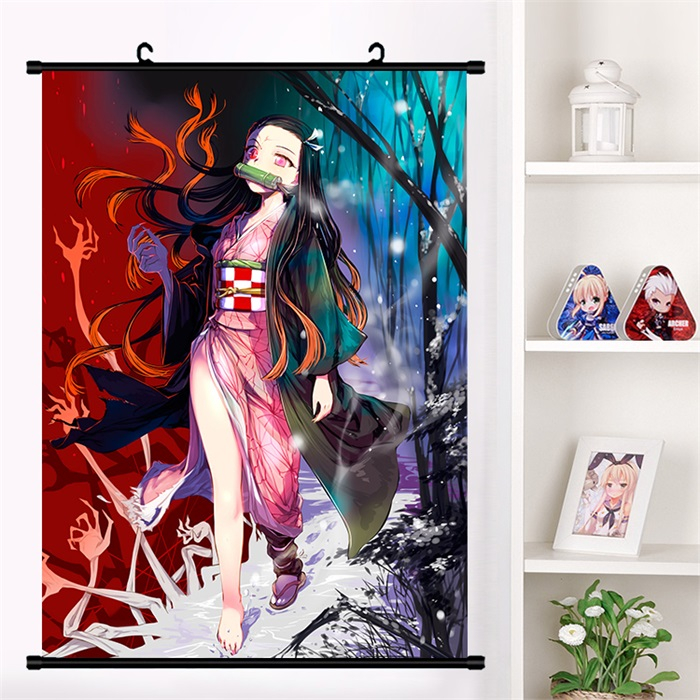 Demon Slayer Nezuko Wall Scroll Poster Demon Slayer Nezuko Wall Scroll Poster