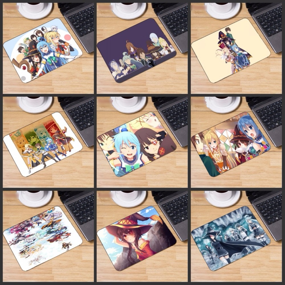 Yuzuoan Big promotion Russia New Japan Anime Konosuba Megumin Durable Rubber Mouse Mat Pad Gaming Mousepad Size for 180*220*2MM Yuzuoan Big promotion Russia New Japan Anime Konosuba Megumin Durable Rubber Mouse Mat Pad Gaming Mousepad Size for 180*220*2MM
