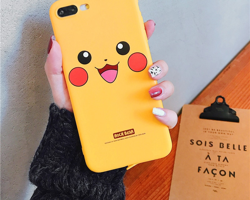 Pokemons Pikachu Mobile Phone Soft Silicone Case For iPhone Pokemons Pikachu Mobile Phone Soft Silicone Case For iPhone