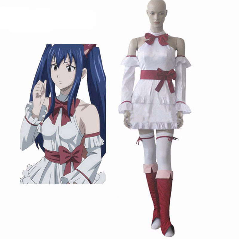 Ainclu Fairy Tail Dragon Slayers Wendy Marvell After Seven Years Dress Cosplay Ivory Costume Customize for plus size Ainclu Fairy Tail Dragon Slayers Wendy Marvell After Seven Years Dress Cosplay Ivory Costume Customize for plus size