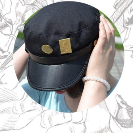 JoJo’s Bizarre Adventure Jotaro Kujo Cosplay Hat and Badge JoJo's Bizarre Adventure Jotaro Kujo Cosplay Hat and Badge