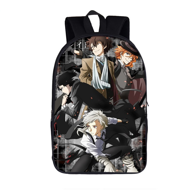 Bungou Stray Dogs Characters Print Backpack Bungou Stray Dogs Characters Print Backpack