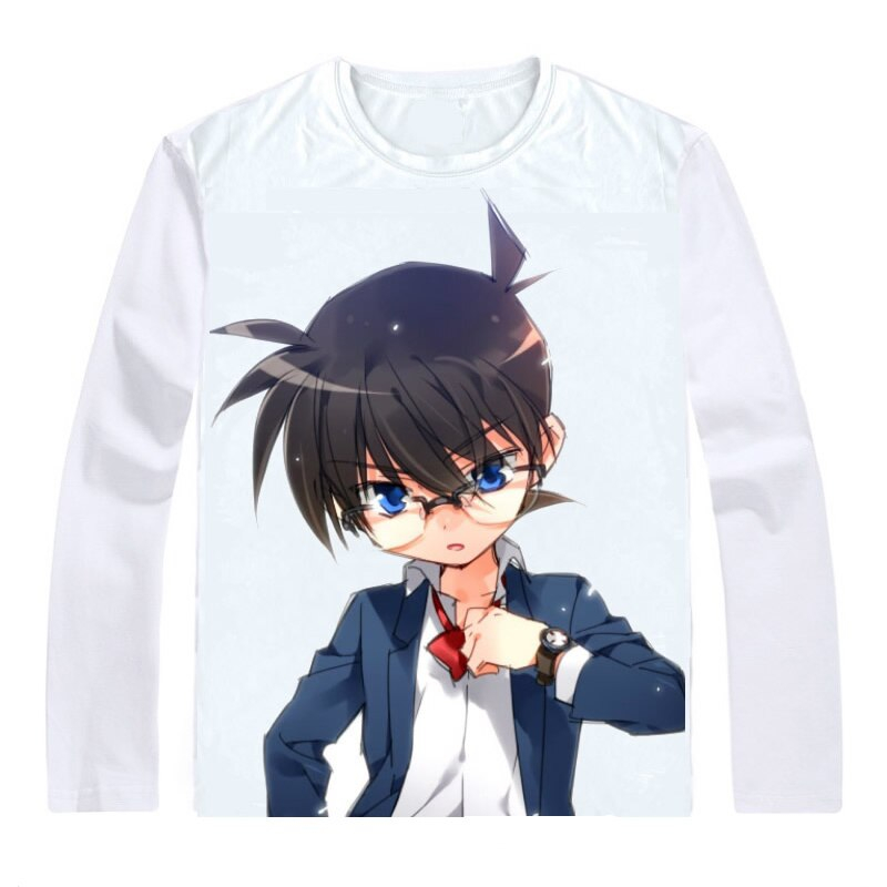 Detective Conan Cute Print Long Sleeve T-Shirt Detective Conan Cute Print Long Sleeve T-Shirt