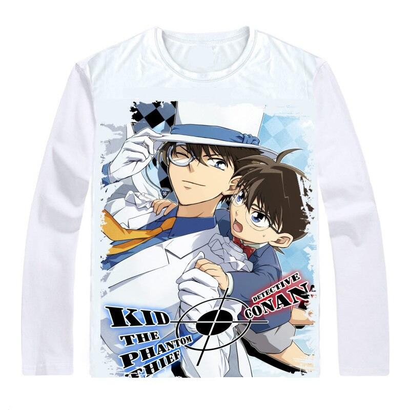 Detective Conan and Thief Kid Long Sleeve T-Shirt Detective Conan and Thief Kid Long Sleeve T-Shirt