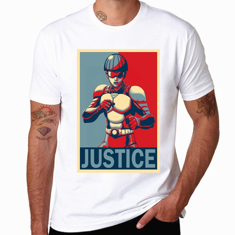 One Punch Man Justice Print T-Shirt One Punch Man Justice Print T-Shirt