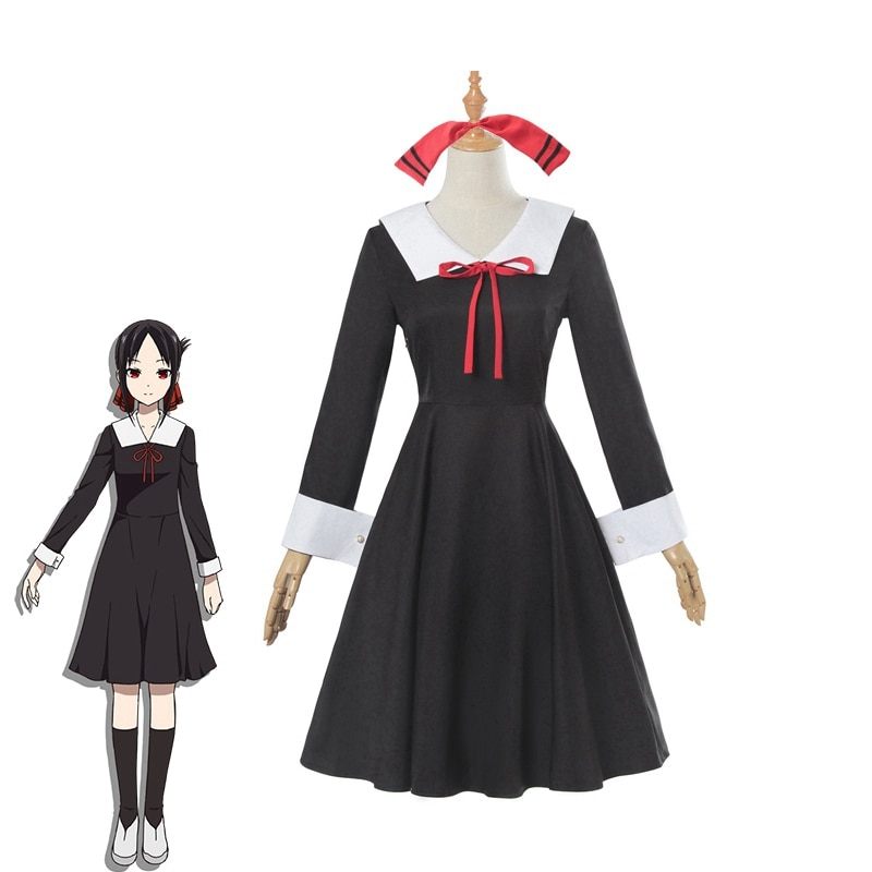 ROLECOS Kaguya-sama: Love is War Cosplay Costume Kaguya Shinomiya Anime Cosplay Chika Costume Girl School Uniform Women Dress ROLECOS Kaguya-sama: Love is War Cosplay Costume Kaguya Shinomiya Anime Cosplay Chika Costume Girl School Uniform Women Dress