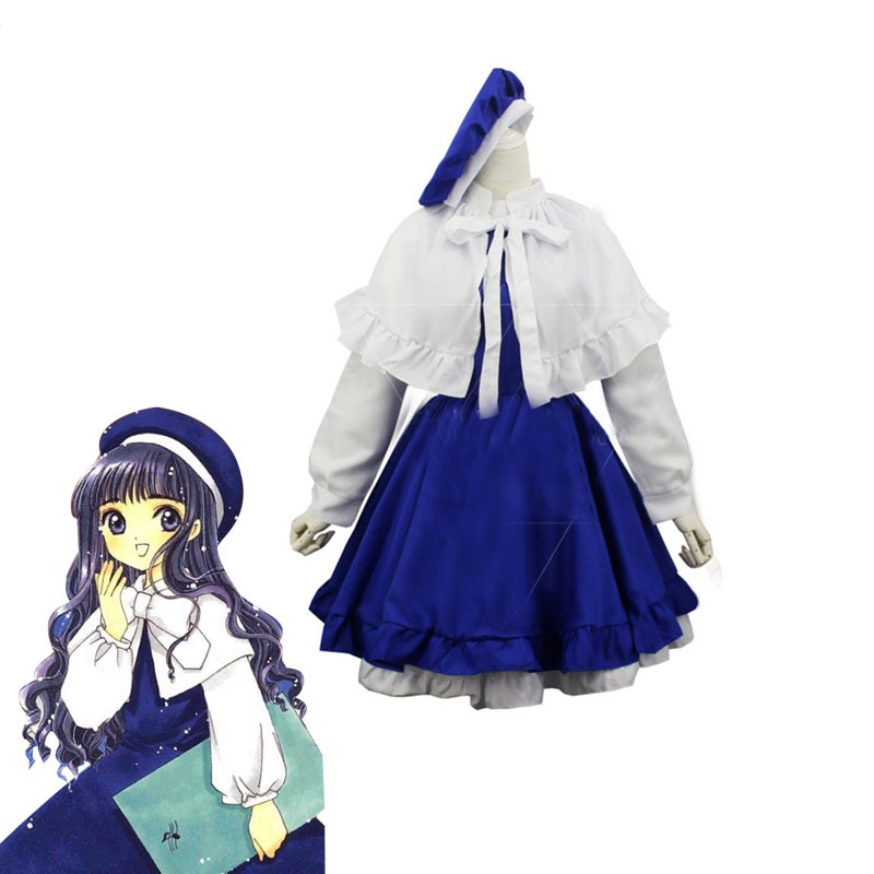 ROLECOS Cardcaptor Sakura Anime Cosplay Tomoyo Daidoji Cosplay Costume Parent-Child Dress Navy Uniform Halloween Party Children ROLECOS Cardcaptor Sakura Anime Cosplay Tomoyo Daidoji Cosplay Costume Parent-Child Dress Navy Uniform Halloween Party Children