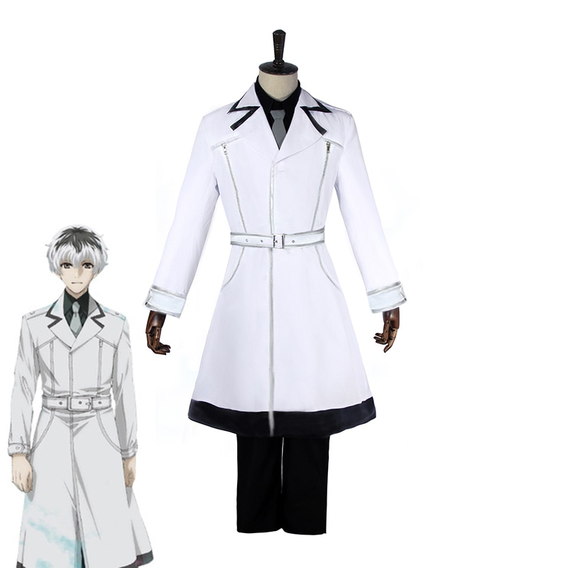 ROLECOS Tokyo Ghoul:re Cosplay Haise Sasaki Cosplay Costume Tokyo Kushu:re Costume Kaneki Ken Anime Men Jacket Pants Shirt ROLECOS Tokyo Ghoul:re Cosplay Haise Sasaki Cosplay Costume Tokyo Kushu:re Costume Kaneki Ken Anime Men Jacket Pants Shirt