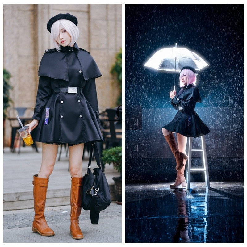 Fate Grand Order FGO Mash Kyrielight Cosplay Costume Dress Fate Grand Order FGO Mash Kyrielight Cosplay Costume Dress