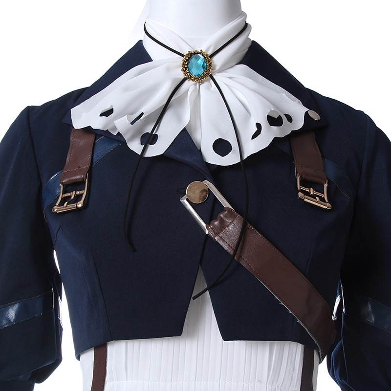 Violet Evergarden Halloween Cosplay Costume (Dress + Gloves + Top) Violet Evergarden Halloween Cosplay Costume (Dress + Gloves + Top)