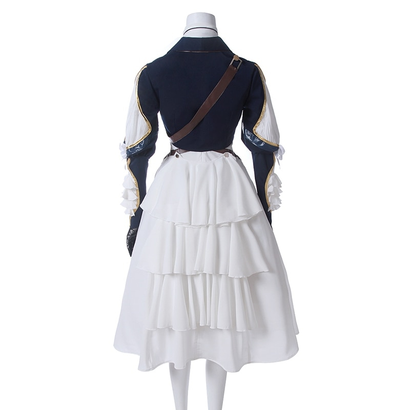 Violet Evergarden Halloween Cosplay Costume (Dress + Gloves + Top) Violet Evergarden Halloween Cosplay Costume (Dress + Gloves + Top)
