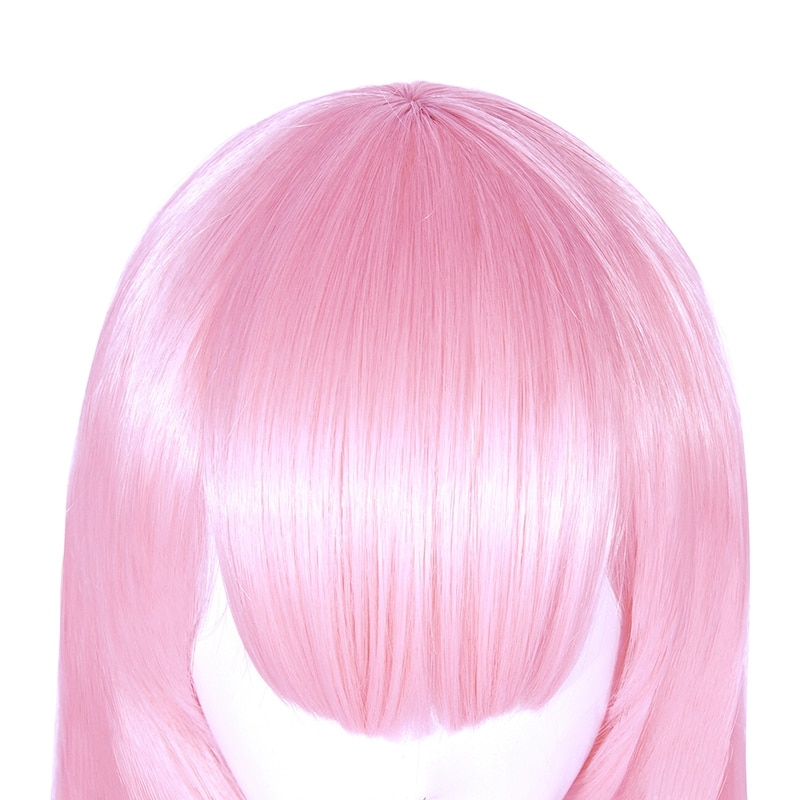 DARLING in the FRANXX 02 Zero Two Synthetic Hair Pink Long Cosplay Wig DARLING in the FRANXX 02 Zero Two Synthetic Hair Pink Long Cosplay Wig