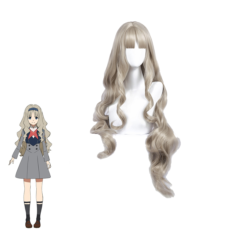 ROLECOS DARLING in the FRANXX Cosplay Headwear KOKORO 556 Cosplay Synthetic Hair 90cm Curly Gray Long Synthetic Hair for Women ROLECOS DARLING in the FRANXX Cosplay Headwear KOKORO 556 Cosplay Synthetic Hair 90cm Curly Gray Long Synthetic Hair for Women