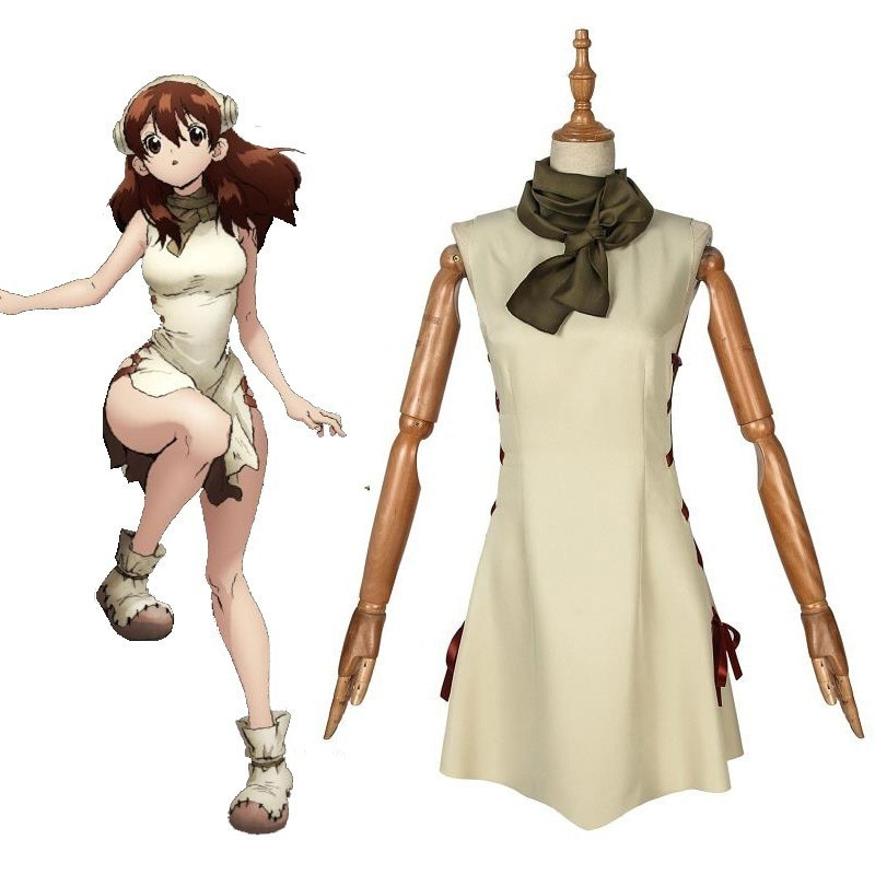 Anime Dr. Stone Costume Yuzuriha Ogawa Cosplay Adult Taiju Oki Full Set Custom Halloween Christmas Carnival Party Girl Dress Anime Dr. Stone Costume Yuzuriha Ogawa Cosplay Adult Taiju Oki Full Set Custom Halloween Christmas Carnival Party Girl Dress