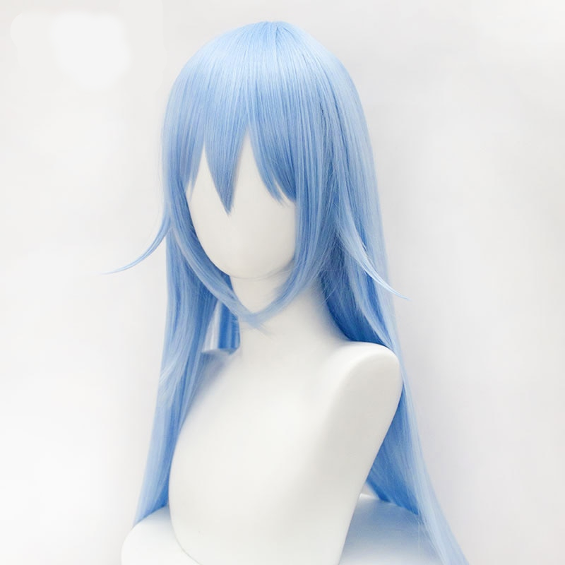 HSIU That Time I Got Reincarnated as a Slime Cosplay Wig Rimuru Tempest Long Blue Synthetic Hair Tensei shitara Slime Datta Ken HSIU That Time I Got Reincarnated as a Slime Cosplay Wig Rimuru Tempest Long Blue Synthetic Hair Tensei shitara Slime Datta Ken