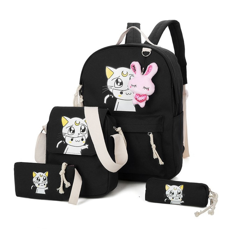 Sailor Moon School Backpack 4 pcs/set Sailor Moon School Backpack 4 pcs/set