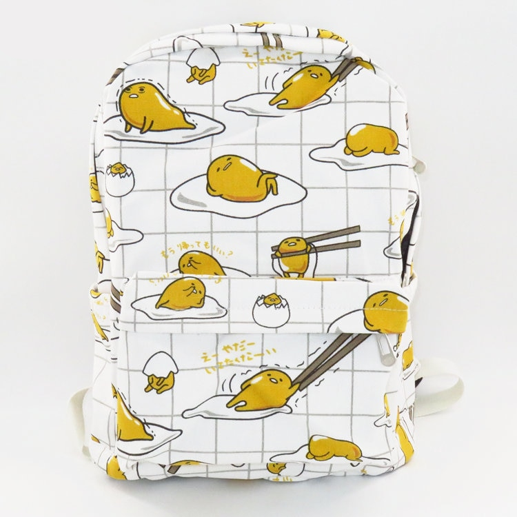 Gudetama Lazy Egg Canvas Backpack Gudetama Lazy Egg Canvas Backpack