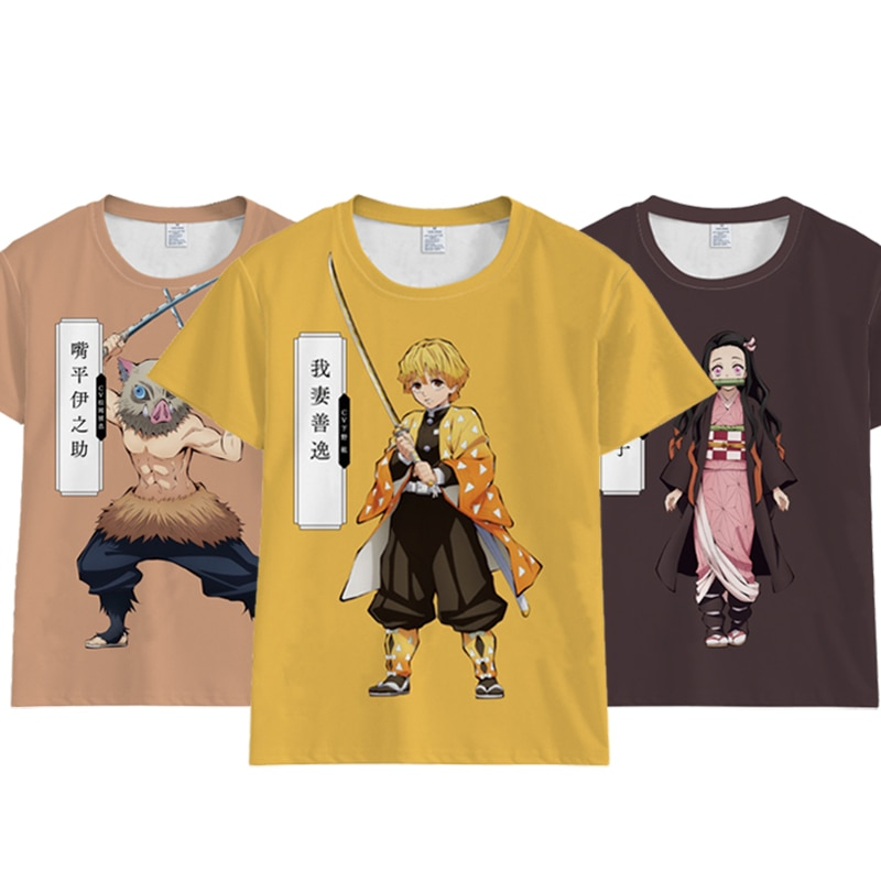 Demon Slayer Kimetsu No Yaiba Cosplay T-Shirt Demon Slayer Kimetsu No Yaiba Cosplay T-Shirt