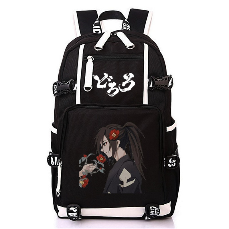 Dororo Canvas Backpack With USB Charging Port Dororo Canvas Backpack With USB Charging Port