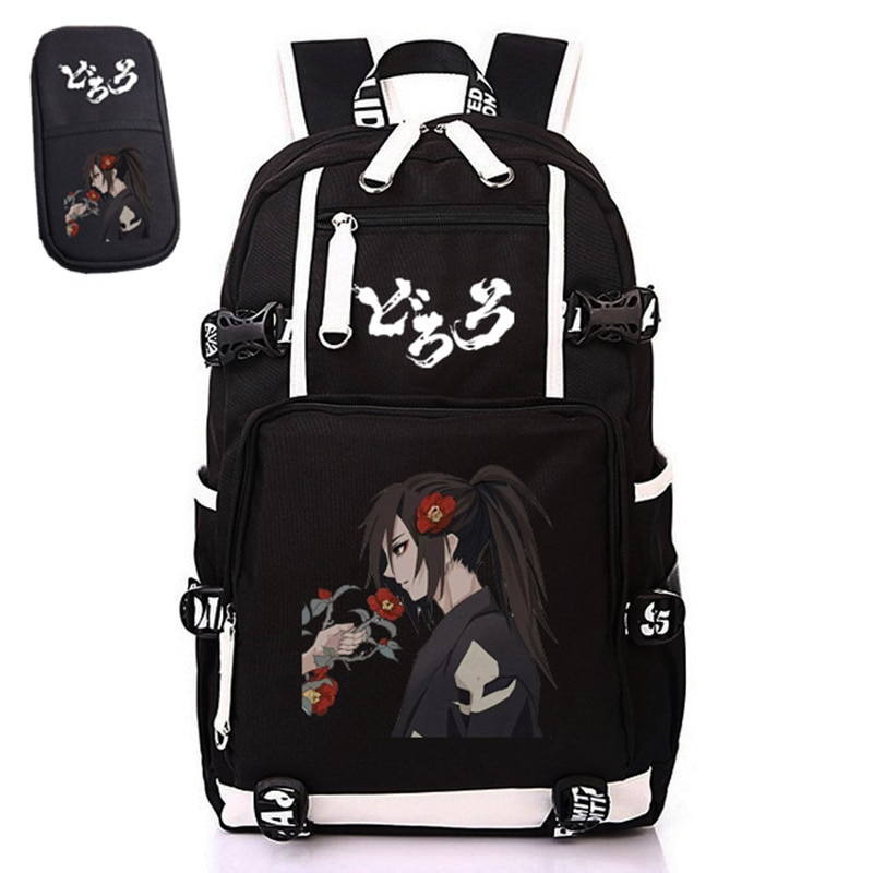 Dororo Canvas Backpack With USB Charging Port Dororo Canvas Backpack With USB Charging Port
