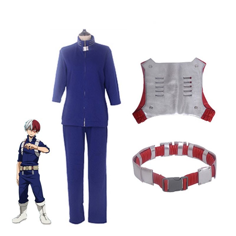 My Hero Academia Shoto Todoroki Cosplay Fight Costume